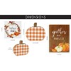 AuldHome Design Fall Wood Block Signs, 3pc Set; Small Pumpkin and Harvest Shelf Signs/Wall Decor - 3 of 4