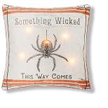 C&F Home 18" x 18" Wicked Spider Light-Up LED Halloween Throw Pillow