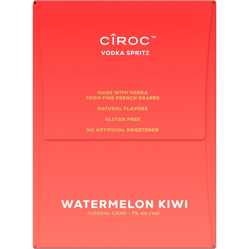 Ciroc Spritz Watermelon Kiwi - 4pk/355ml Cans, 4 of 6