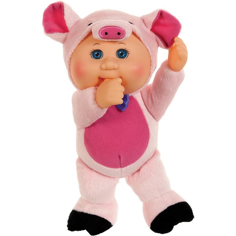 Jazwares Cabbage Patch Kids Cuties Collection  Petunia The Pig Baby Doll 9", 1 of 3