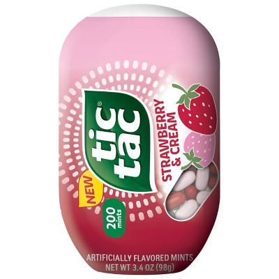 Tic Tac Strawberry &#38; Cream 200ct Bottle Pack - 3.4oz