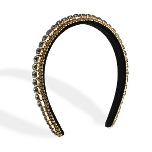 Unique Bargains Women's Daily Wear Rhinestone Headband 1 Pc - 1 of 4