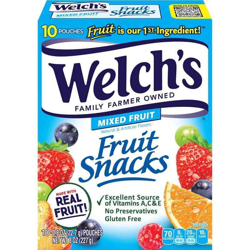 WELCH&#39;S  Fruit Snacks Mixed Fruit - 8oz/10ct, 1 of 7