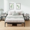 6 Inch Twin Bed Frame, Metal Platform, Twin Size with Heavy Duty Steel Slat Mattress Foundation, No Box Spring Needed, Noise Free, Black - 3 of 4