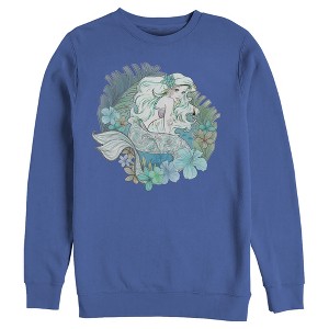 Men's The Little Mermaid Underwater Princess Sweatshirt - 1 of 4