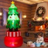 Tangkula 8FT Tall Christmas Inflatables LED Lighted Xmas Inflatable Rotating - 3 of 4