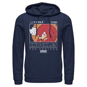 Mens Sonic the Hedgehog Knuckles Portrait Lightweight Hoodie - 1 of 4