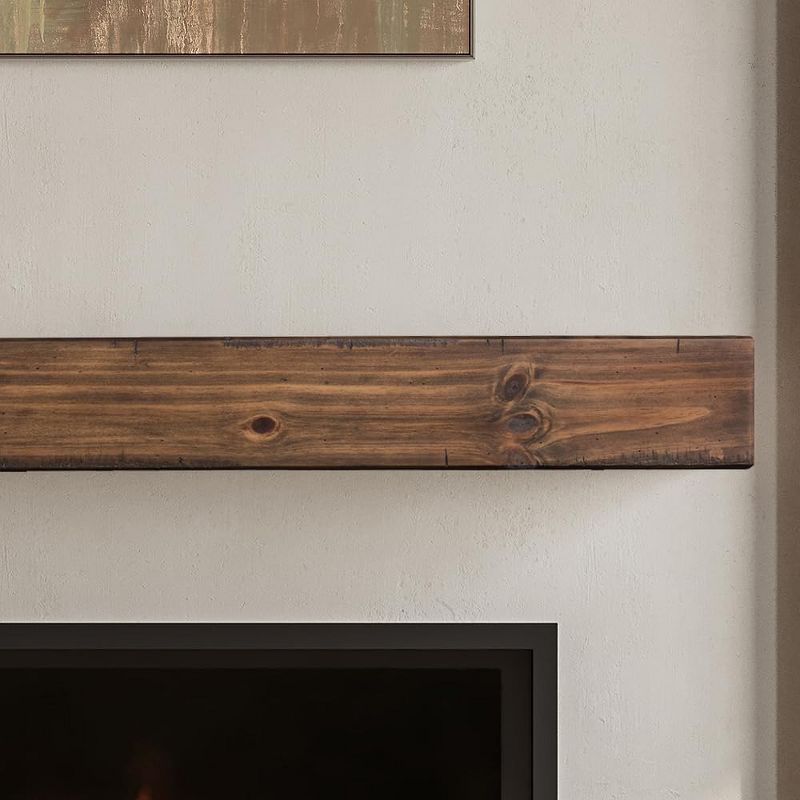 Mantels Direct Dakota Rustic Wood Fireplace Mantel Shelf, 1 of 10