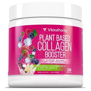 Plant Based Collagen Booster, Supports Natural Collagen for Skin, Hair & Nails, Vanilla Flavor, Vitauthority, 30 Servings - 1 of 1