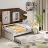NicBex Twin Sized Daybed with Trundle Wooden Daybed Frame Contemporary Multi-Functional Day bed for Bedrooms and Living Rooms - 4 of 4