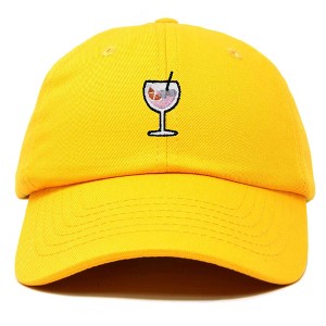 Dalix Spritz Cocktail Embroidered Cap Cotton Baseball Cute Cool Dad Hat Womens - 1 of 4