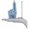 Old World Christmas Blown Glass Ornament for Christmas Tree, Tennessee Titans Foam Finger - 4 of 4