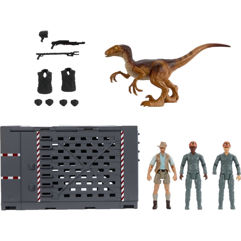 Jurassic World Legacy Velociraptor Containment Chaos Action Figure Playset, 1 of 10