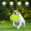 Prime Pets Dog Frisbees, 2Pcs 7 in Dog Flying Disc Saucer, Durable Dog Toys, Orange and Green - 3 of 4