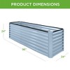 Best Choice Products 8x2x2ft Outdoor Metal Raised Garden Bed, Planter Box for Vegetables, Flowers, Herbs - 2 of 4