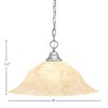 Toltec Lighting Any 1 - Light Pendant in  Brushed Nickel with 20" Italian Marble  Shade - 2 of 2