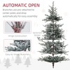 FURNIinspire Artificial Trees Nordic Pine Christmas Tree Christmas Decorations With Snow Flocked Tips, Foldable Stand, Green, 59.1"*59.1"*106.3" - 4 of 4