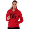 Christmas Dear Santa Claus Dont Judge Hoodie Sweatshirt Women Men Brisco Brands - 4 of 4