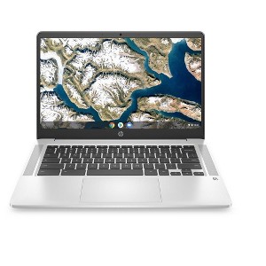 Refurbished: HP 14" Chromebook  Intel Pentium N5000 - 4GB - 64GB - Silver - 14A-NA0131WM - Manufacturer Refurbished - 1 of 4