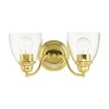 Livex Lighting Montgomery 2 - Light Vanity in  Polished Brass - 2 of 2