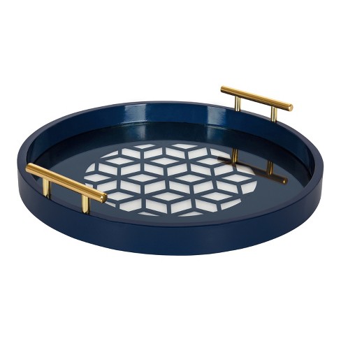 Kate And Laurel Caspen Round Decorative Tray : Target