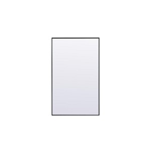 Elegant Lighting Metal Frame Rectangle Full Length Mirror 36x60 Inch in Black - 1 of 4