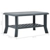 vidaXL Coffee Table, Green, 35.4"x23.6"x18.1", Plastic - 4 of 4