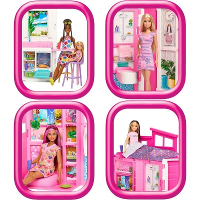 Barbie Getaway House Playset with 4 Play Areas and 11 Decor Accessories