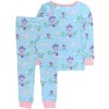 RuffleButts Toddler Girls Viscose from Bamboo Ruffle Long Sleeve Pajama Set, Signature Rear Ruffles - 2 of 2