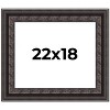 PosterPalooza | 3.5" Wide Ornate Black Picture Frame - UV Acrylic, Backing Board, Hanging Hardware Included - 2 of 4