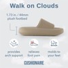 CUSHIONAIRE Feather Slides – Comfortable Cloud Cushion House Slippers for Women, Indoor Outdoor EVA Foam Foot Spa Shower Shoes, Non-Slip Arch Support - 3 of 4