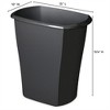 Sterilite Kitchen Ultra Plastic Wastebasket Storage Trash Bin Can Container - 3 of 4