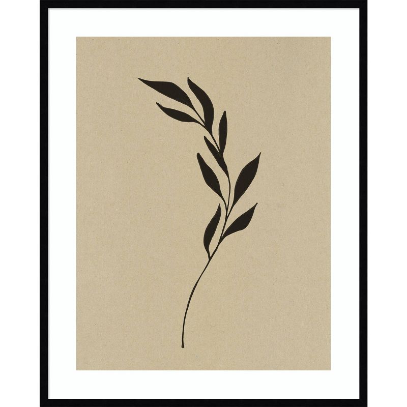 33&#34; x 41&#34; Vintage Botanical Sketch 2 by The Creative Bunch Studio Framed Wall Art Print Black - Amanti Art, 1 of 11