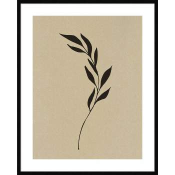 33" x 41" Vintage Botanical Sketch 2 by The Creative Bunch Studio Framed Wall Art Print Black - Amanti Art