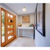 Elegant Lighting Lawrence 1 light brass and white glass flush mount - 2 of 4