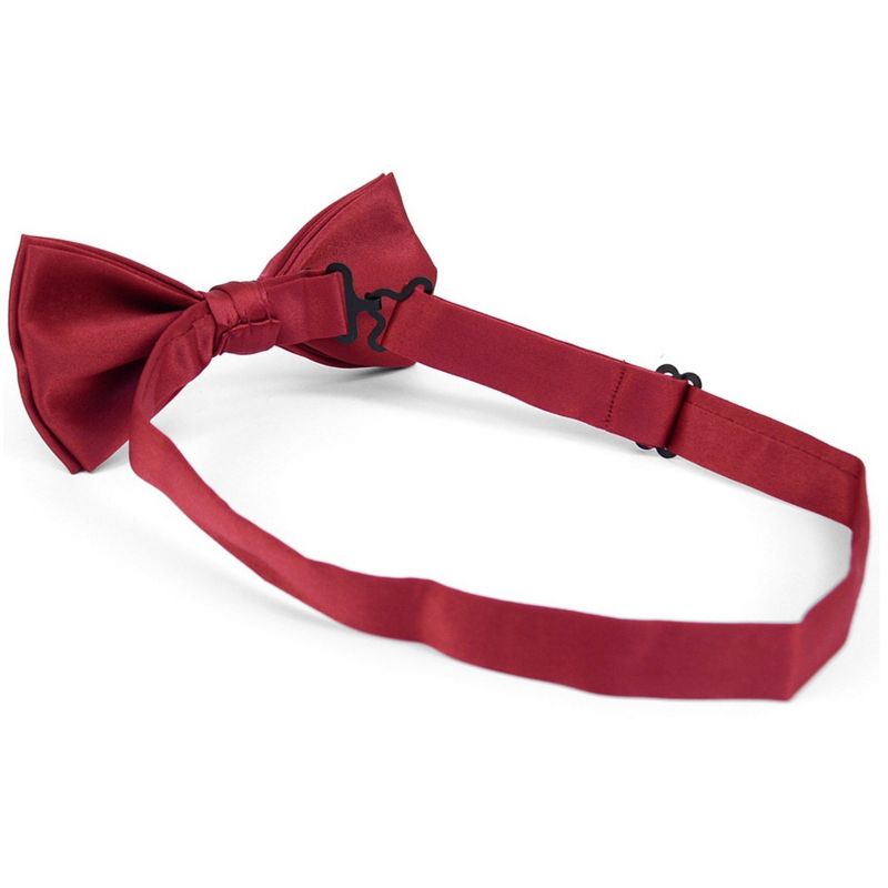 New Boy's Solid Pre Tied Bow Tie and Hanky Set, 3 of 5