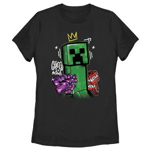 Women's Minecraft Creeper King T-Shirt - 1 of 4