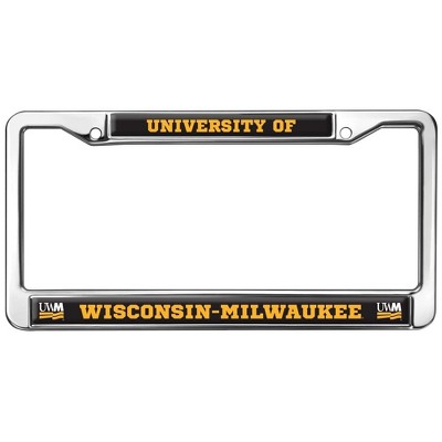 UW Milwaukee School Logo Full Size Standard License Plate Metal Frame