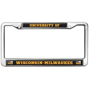 UW Milwaukee School Logo Full Size Standard License Plate Metal Frame - 1 of 4