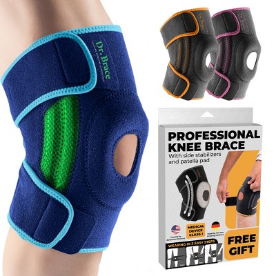 DR. BRACE ELITE Knee Brace with Side Stabilizers & Patella Gel Pads for Maximum Knee Pain Support and fast recovery for men and women