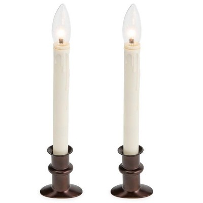 Plow & Hearth Adjustable Window Hugger Candles, Set of 2