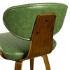 Art Leon Faux Leather and Bentwood Armless Dining Chair, Set of 2 - 3 of 4
