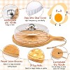 Easter Deviled Egg Platter with Lid, Bamboo Wood 24-Hole Round Tray & Reversible Charcuterie Board - 3 of 4