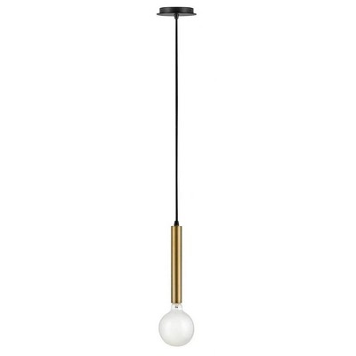 Lark Bobbie 1 - Light Pendant in  Lacquered Brass/Black