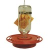 Birds Choice 8oz Best 1 Glass Hummingbird Feeders 7" Red & Clear: Weather-Resistant, Easy to Hang, 8 Feeding Stations - 3 of 3