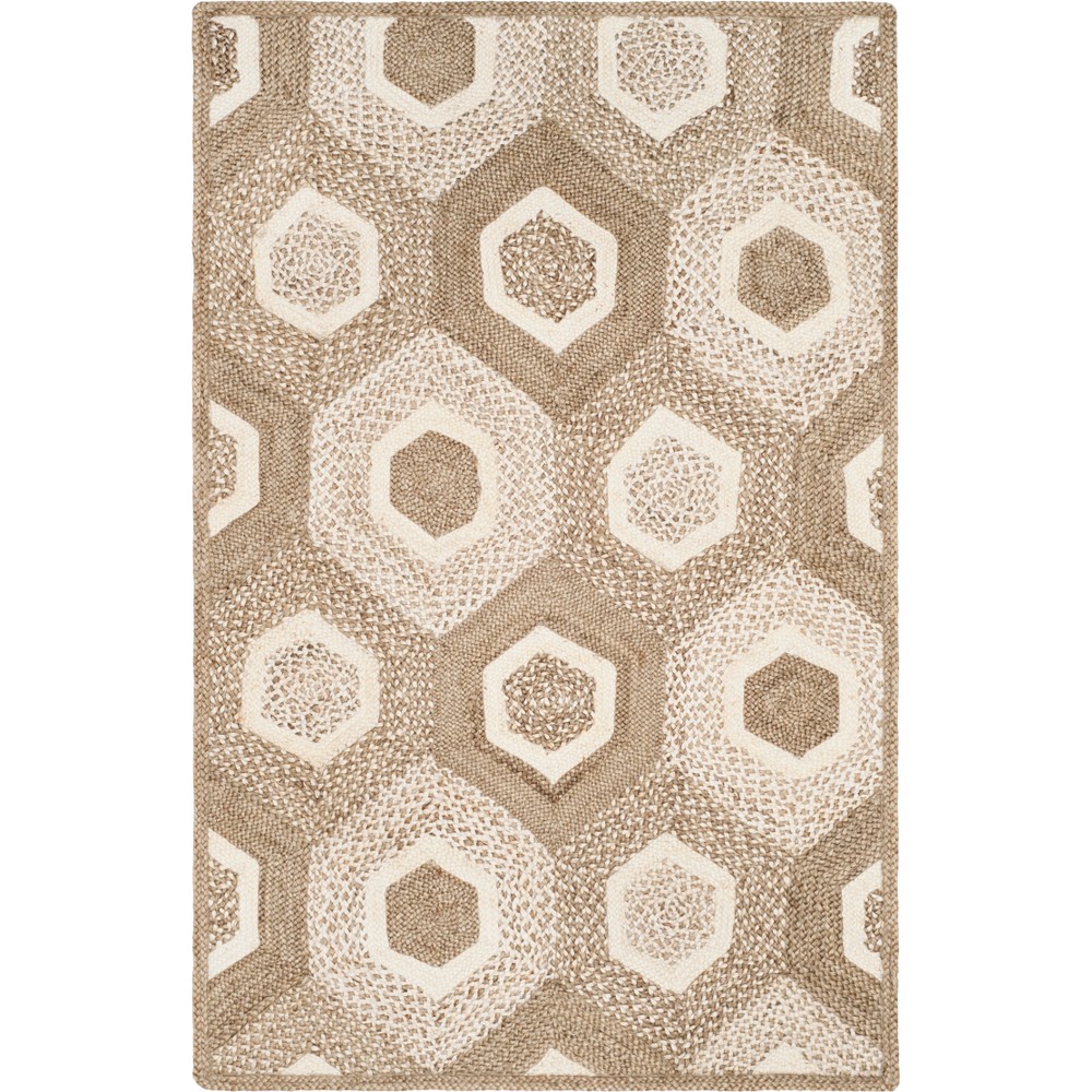 4'x6' Corine Geometric Woven Rug Gray/Ivory - Safavieh