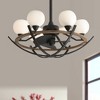 30" Minka Aire Marilyn Coal LED Fandelier Fan with Remote Control - 2 of 4