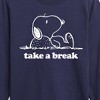 Boys' - Peanuts - Take A Break Long Sleeve Graphic T-Shirt - 2 of 4