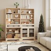 Kitchen Pantry Storage Cabinet, 71" Tall Food Pantry Cabinet with Microwave Stand, Farmhouse Kitchen Hutch with Open Storage - 3 of 4