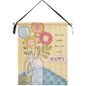 Transpac Fabric/Canvas 23 in. Multicolor Everyday You Can Never Wall Art - 1 of 2